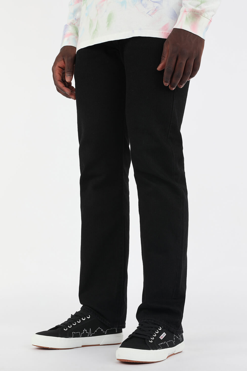 תמונת כל הלוק של Throeback x Superga  2750 Sneakers in Black